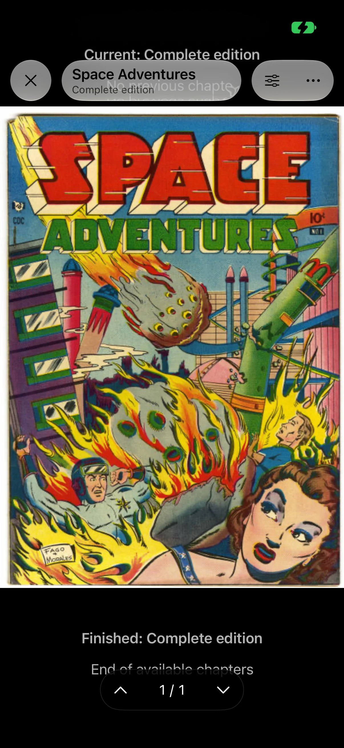 Manko comic on iPhone